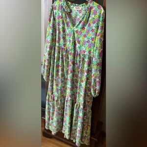 Floral Maxi Dress - Multicolor